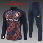Kids Olympique Marseille 2024/25 Half-Zip Sweater+Pant 14001