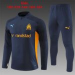 Kids Olympique Marseille 2024/25 Half-Zip Sweater+Pant 14001