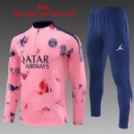 Kids Paris Saint-Germain 2024/25 Half-Zip Sweater+Pant 14001