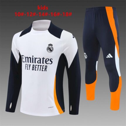 Kids Real Madrid 2024/25 Half-Zip Sweater+Pant 14001