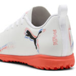 Puma Future 8 Junior Turf Football Boots – White/Black/Red – view 5