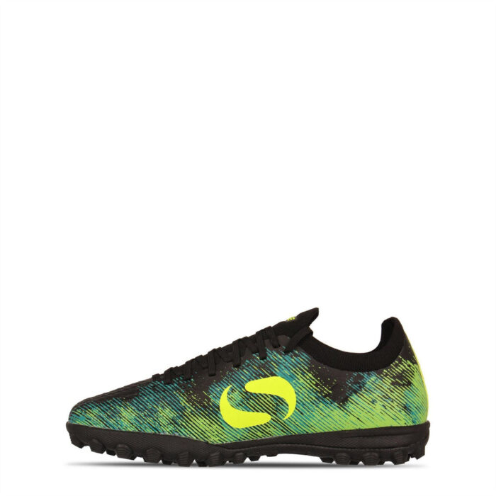 Sondico Blaze Junior Turf Football Boots – Black/Green – view 8