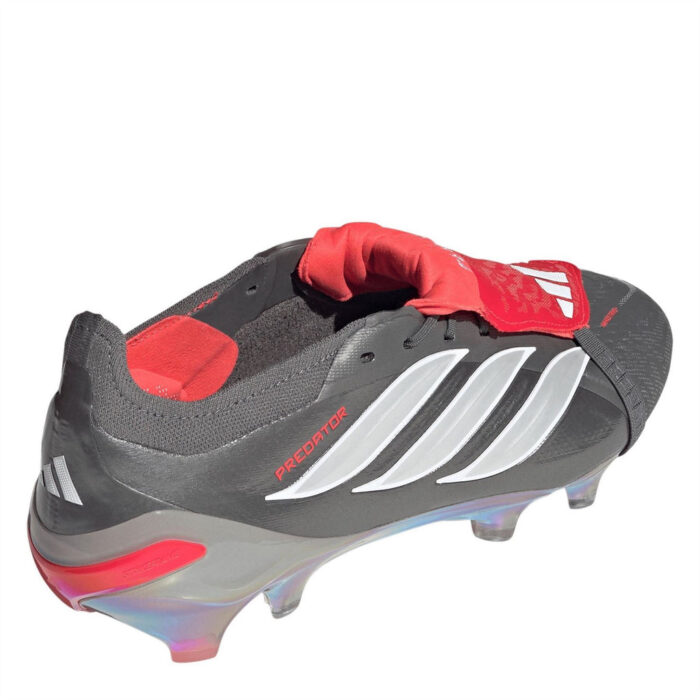 adidas Predator Firm Ground Football Boots – Grey/Red – view 4