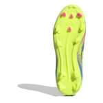 adidas F50 Junior Firm Ground Football Boots – Blue/Lemon – view 6