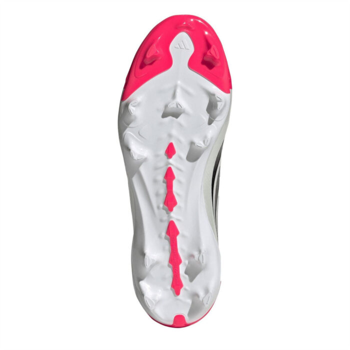 adidas Predator Junior Firm Ground Football Boots – Red/Blk/White – view 6
