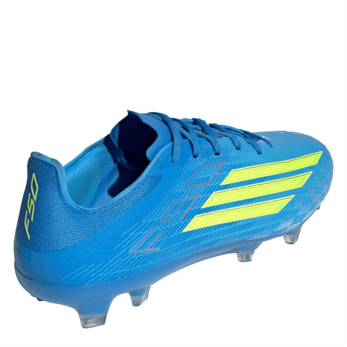 adidas F50 Firm Ground Football Boots – Blue/Yellow – view 4