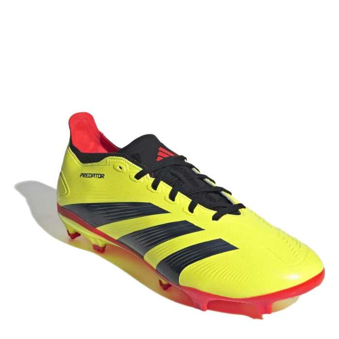 adidas Predator Firm Ground Football Boots – Yellow/Blk/Red – view 3