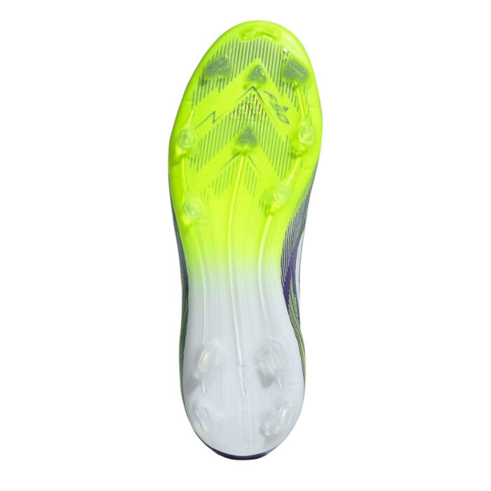 adidas F50 Laceless Junior Firm Ground Football Boots – Purple/White – view 6