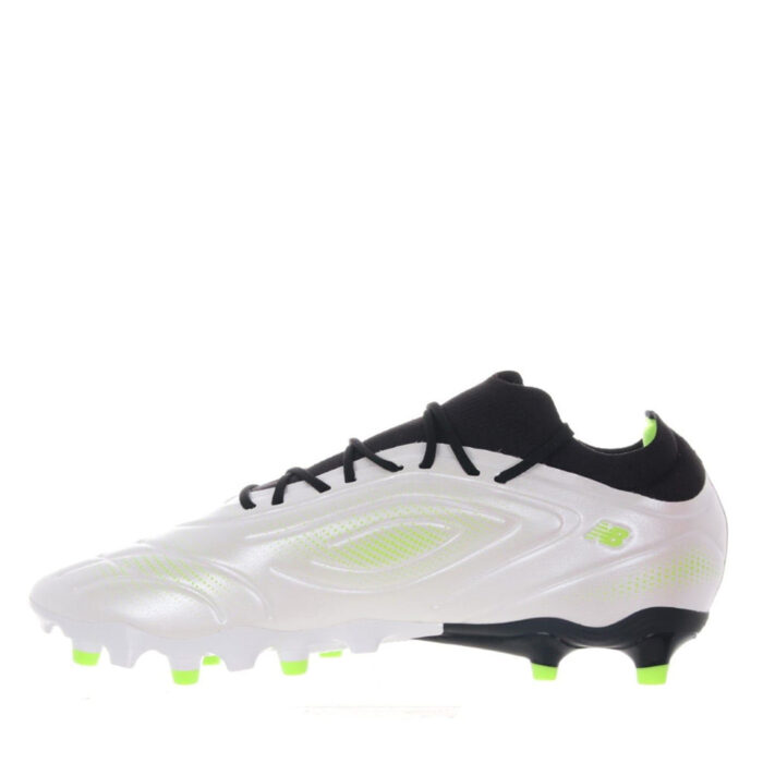 New Balance Mens Tekela Firm Ground Football Boots – White/Green – view 2
