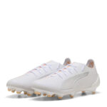 Puma Ultra 5 Firm Ground Football Boots – White – view 4