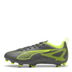 Puma Ultra Junior Firm Ground Football Boots – Silver/Yellow – view 2
