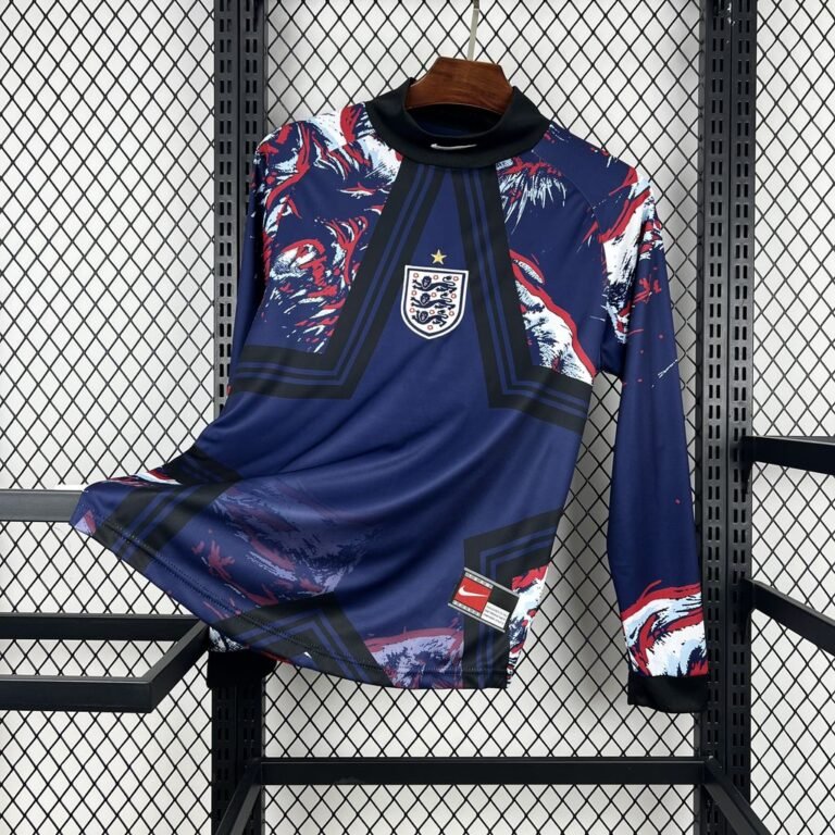 Mens England 2026 Hollywood Goalkeeper Long Sleeve Jersey 6