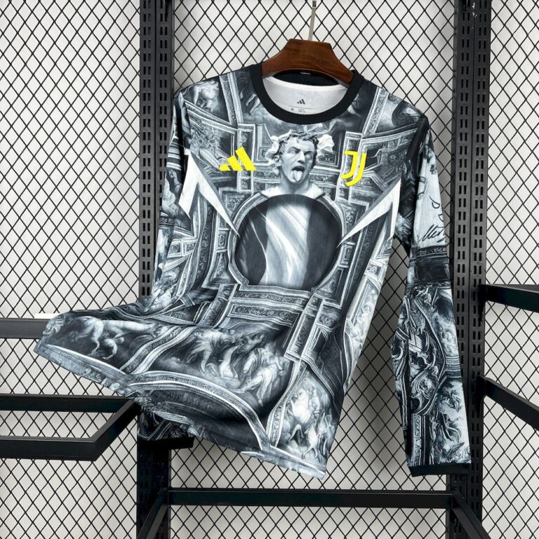 Mens Juventus Del Piero 2025/26 Pre-Match Long Sleeve Jersey 7