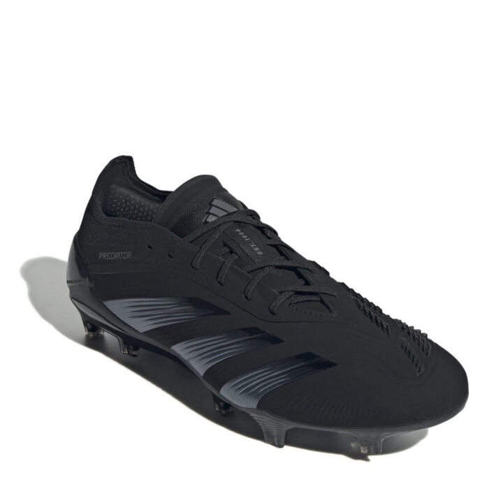 adidas Predator 24 Firm Ground Football Boots – Black/Grey – view 3