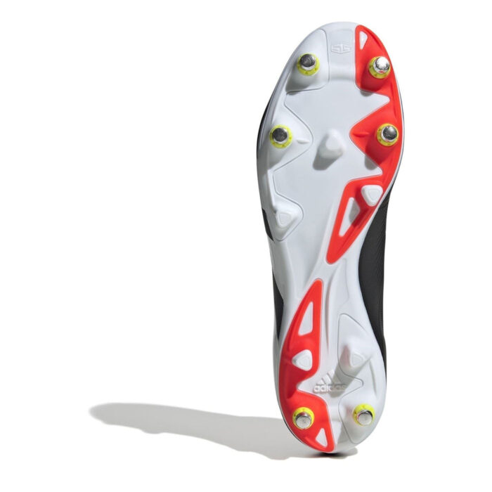 adidas Predator 24 Soft Ground Football Boots – Black/White/Red – view 6