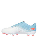 Skechers Razor Firm Ground Football Boots – White/Blue – view 2