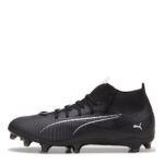 Puma Mens Ultra Firm Ground Football Boots – Black/White – view 8