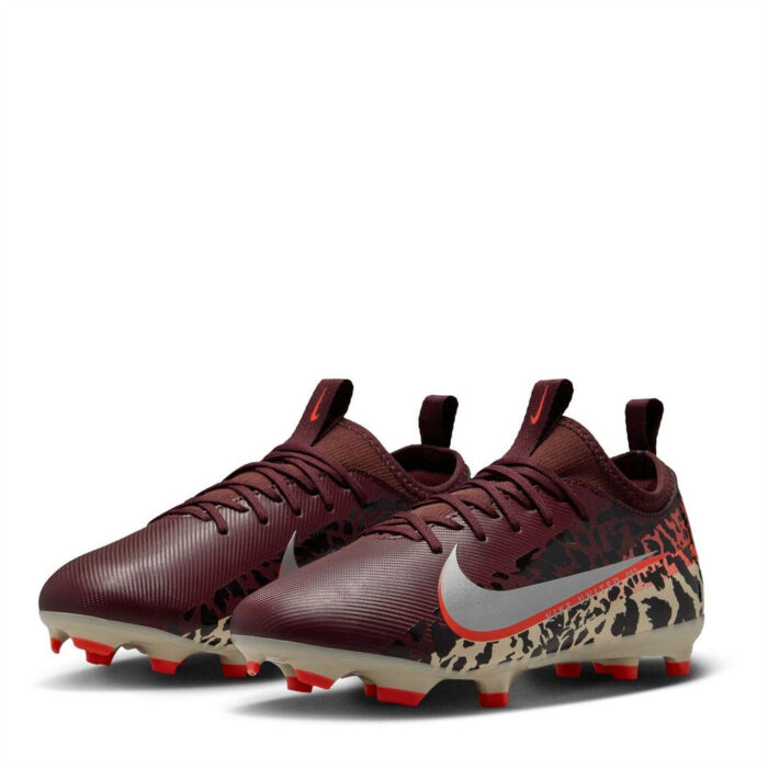 Nike Zoom Mercurial Vapor 16 Junior Firm Ground Football Boots – Burgundy/Print – view 4
