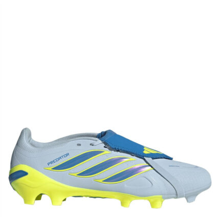 adidas Mens Predator Fold Over Tongue Firm Ground Football Boots – Blue/Yellow