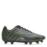Under Armour Junior Firm Ground Football Boots – Black/Grey