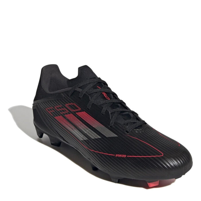 adidas Firm Ground Football Boots – Core Black/Iron – view 3