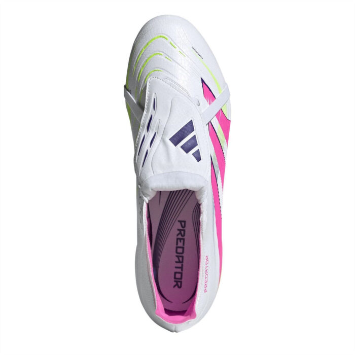 adidas Predator Firm Ground Football Boots – White/Pink – view 6