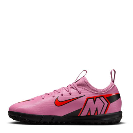 Nike Zoom Mercurial Vapor 16 Junior Turf Football Boots – Pink/Black – view 2