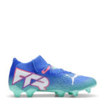 Puma Womens Future 7 Firm Ground Football Boots – Blue/Wht/Green – view 4