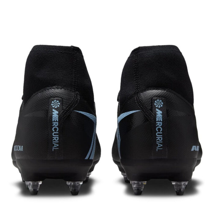 Nike Mercurial Superfly 10 Soft Ground Football Boots – Black/Blue – view 5