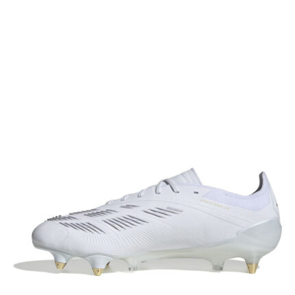 adidas Predator 24 Soft Ground Football Boots – White/Gold/Wht – view 2