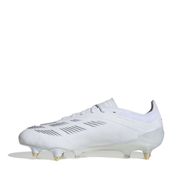 adidas Predator 24 Soft Ground Football Boots – White/Gold/Wht – view 2