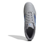 adidas Super Indoor Football Boots – Grey/Blue – view 5