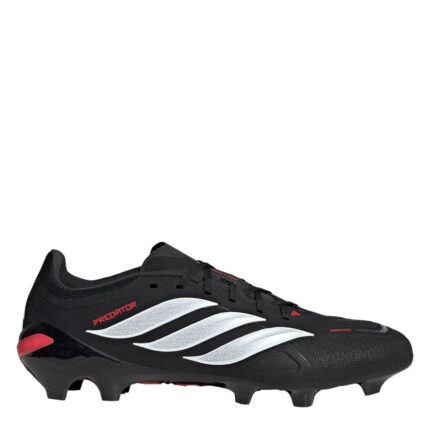 adidas Predator Firm Ground Football Boots – Black/Red