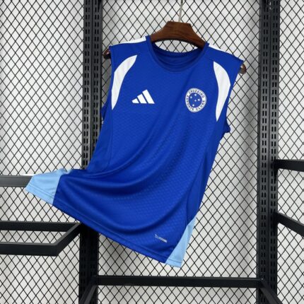 Mens Cruzeiro 202526 Pre-Match Vest Jersey 6