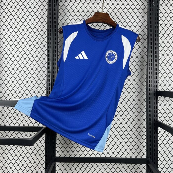 Mens Cruzeiro 202526 Pre-Match Vest Jersey 6