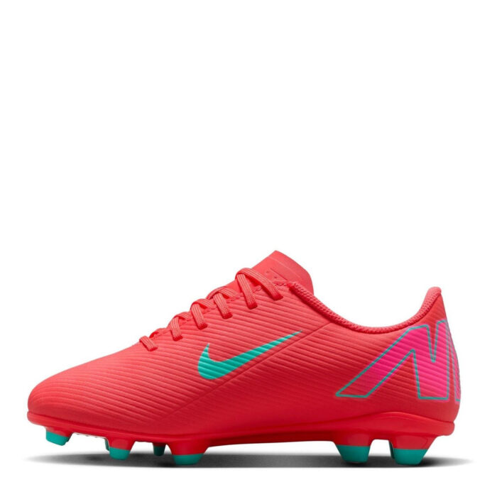 Nike Mercurial Vapor 16 Junior Firm Ground Football Boots – Red/Green – view 2