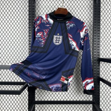 Mens England 2026 Hollywood Goalkeeper Long Sleeve Jersey 6