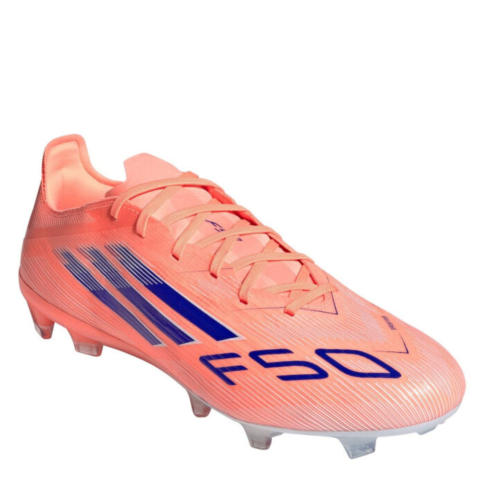 adidas F50 Firm Ground Football Boots – Orange/Blue – view 3