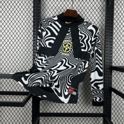 Mens Brazil 2026 Hollywood Goalkeeper Long Sleeve Jersey 6