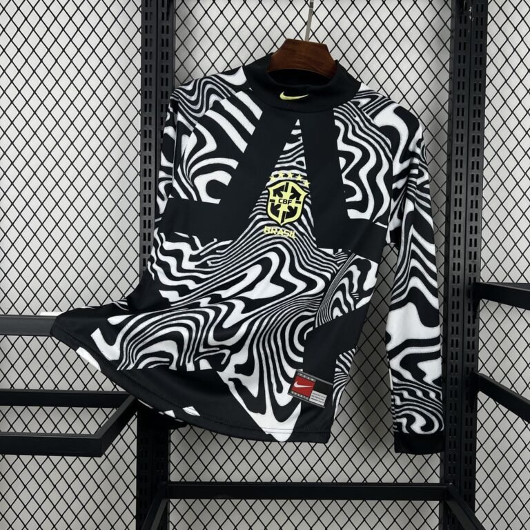 Mens Brazil 2026 Hollywood Goalkeeper Long Sleeve Jersey 6