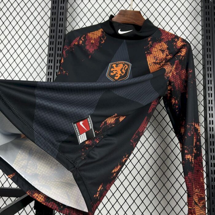 Mens Netherlands 2026 Hollywood Goalkeeper Long Sleeve Jersey 2