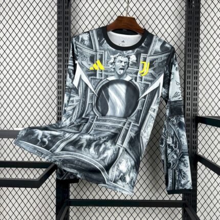 Mens Juventus Del Piero 2025/26 Pre-Match Long Sleeve Jersey 7