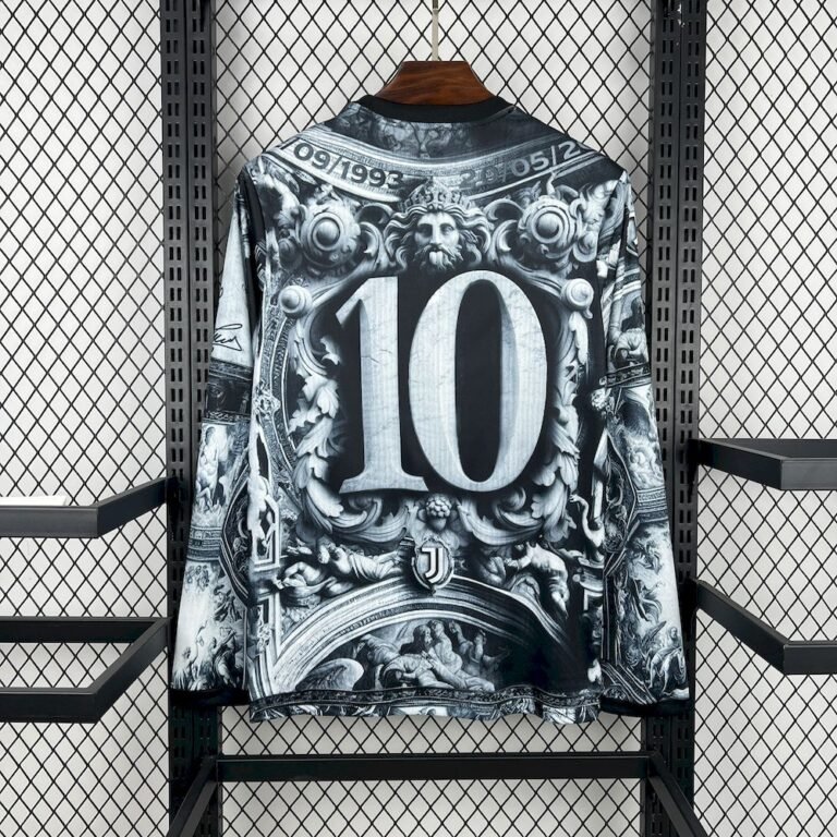 Mens Juventus Del Piero 2025/26 Pre-Match Long Sleeve Jersey 1