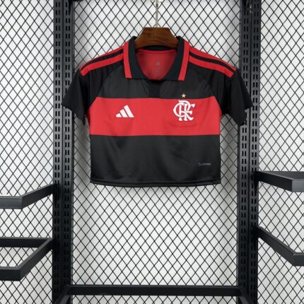 Womens Flamengo Crop Top 2026/27 Home Jersey 4