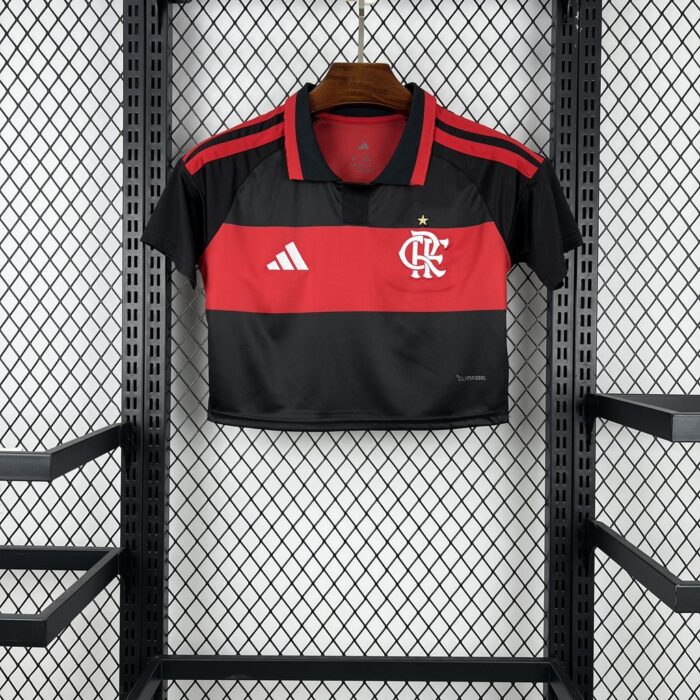 Womens Flamengo Crop Top 2026/27 Home Jersey 4