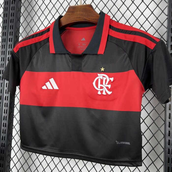 Womens Flamengo Crop Top 2026/27 Home Jersey 2