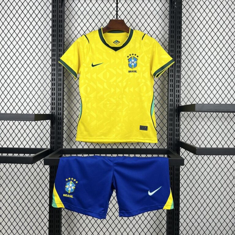 Kids Brazil 2026 World Cup Home Kit 6