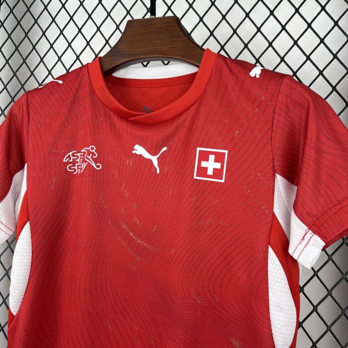 Kids Switzerland 2026 World Cup Home Kit 3
