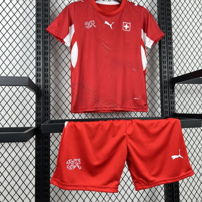 Kids Switzerland 2026 World Cup Home Kit 2