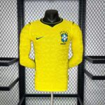 Mens Brazil 2026 World Cup Home Long Sleeve Jersey Player Version 6